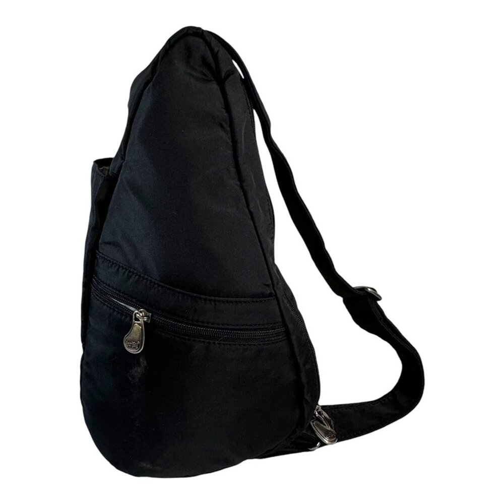 Healthy Back Bag By AmeriBag Crossbody Sling Backpack - Black Nylon Purse carry